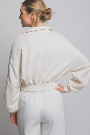 THE WEAR IT POLO SWEAT - ECRU