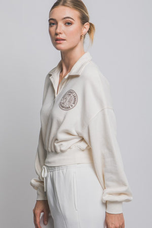 THE WEAR IT POLO SWEAT - ECRU