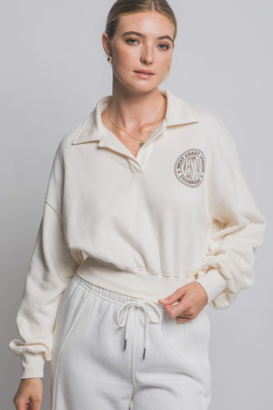 THE WEAR IT POLO SWEAT - ECRU