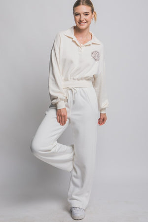 THE WEAR IT POLO SWEAT - ECRU