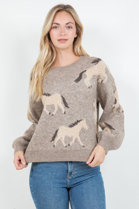 THE FIONA SWEATER - LATTE - NEW COLOR!!