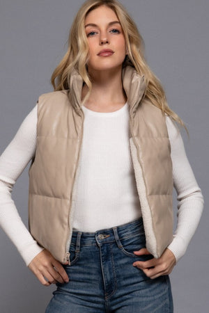 THE REVERSE IT VEST - BEIGE