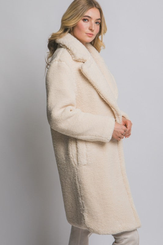 THE BEARY COSY OVERSIZED JACKET - CAMEL