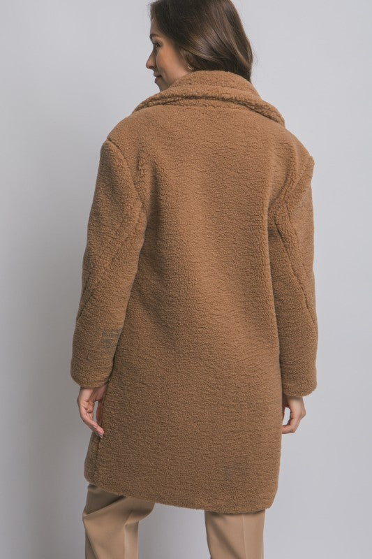 THE BEARY COSY OVERSIZED JACKET - CAMEL