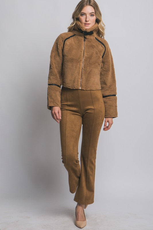 THE HANG IT UP FUZZY JACKET - BLACK