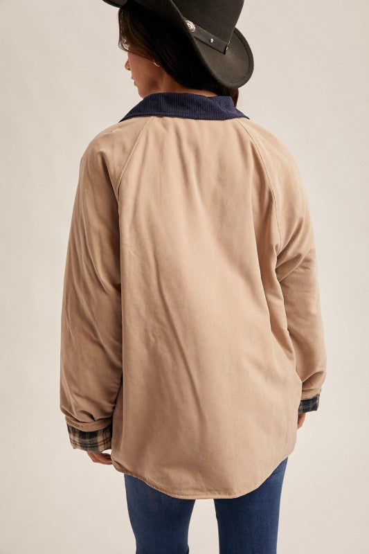 THE OFF-DUTY BARN JACKET - OLIVE