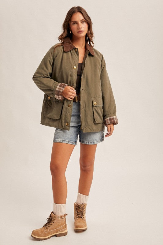 THE OFF-DUTY BARN JACKET - OLIVE