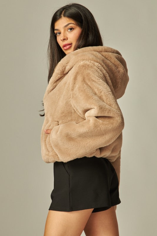 THE SNUGGLE UP FAUX FUR JACKET