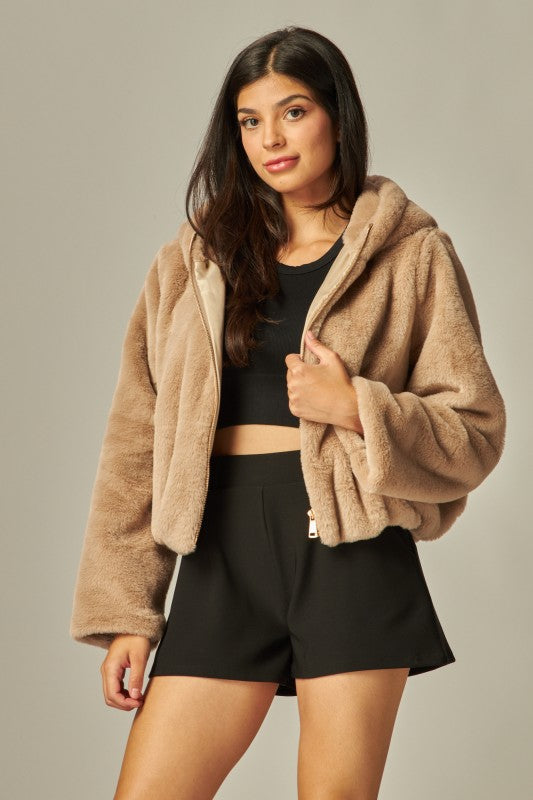 THE SNUGGLE UP FAUX FUR JACKET