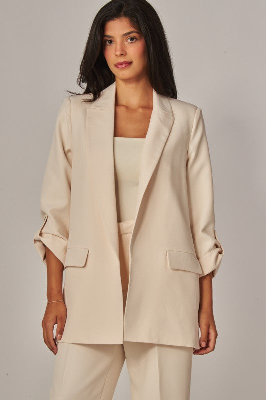 THE CHANGE IT CREPE BLAZER - IVORY