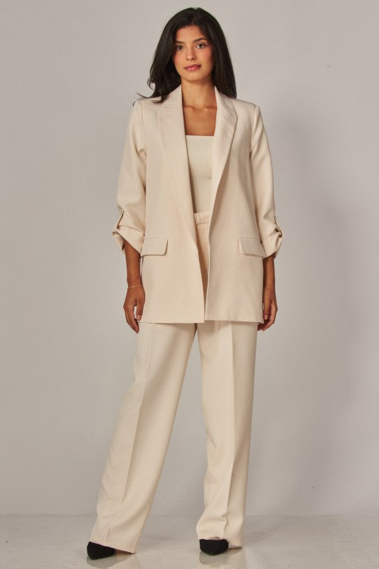 THE CHANGE IT CREPE BLAZER - IVORY