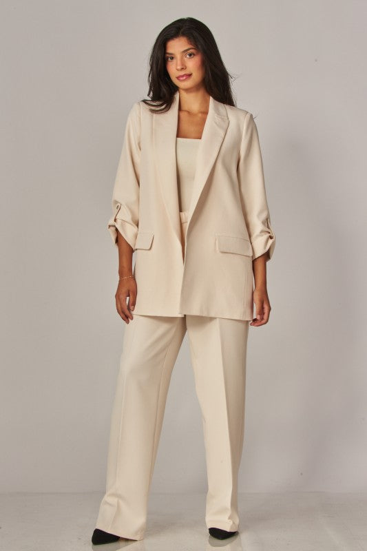 THE CHANGE IT CREPE BLAZER - IVORY