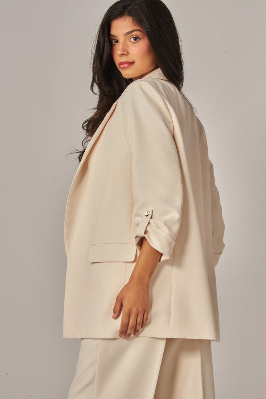 THE CHANGE IT CREPE BLAZER - IVORY