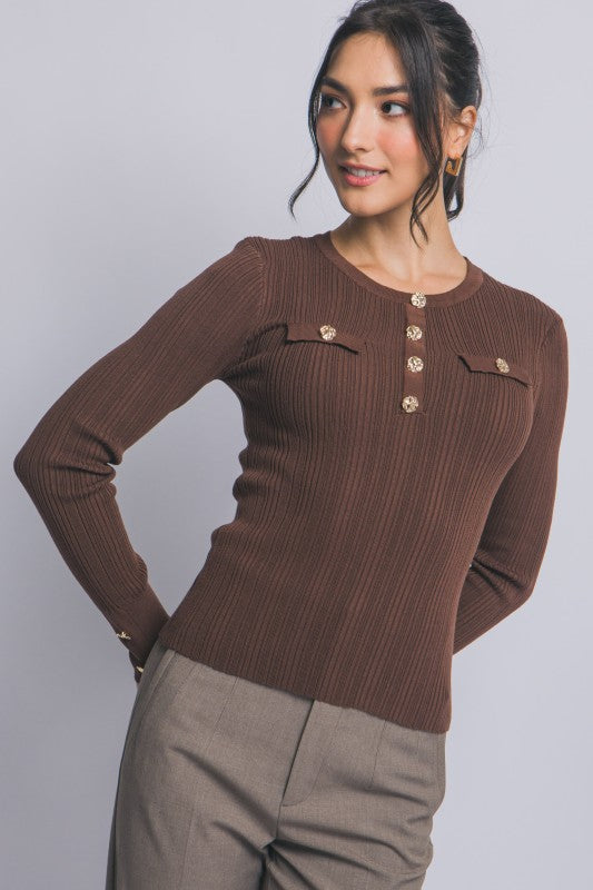 THE LOOK GOLD BUTTON BASIC