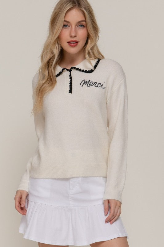 THE MERCI POLO KNIT