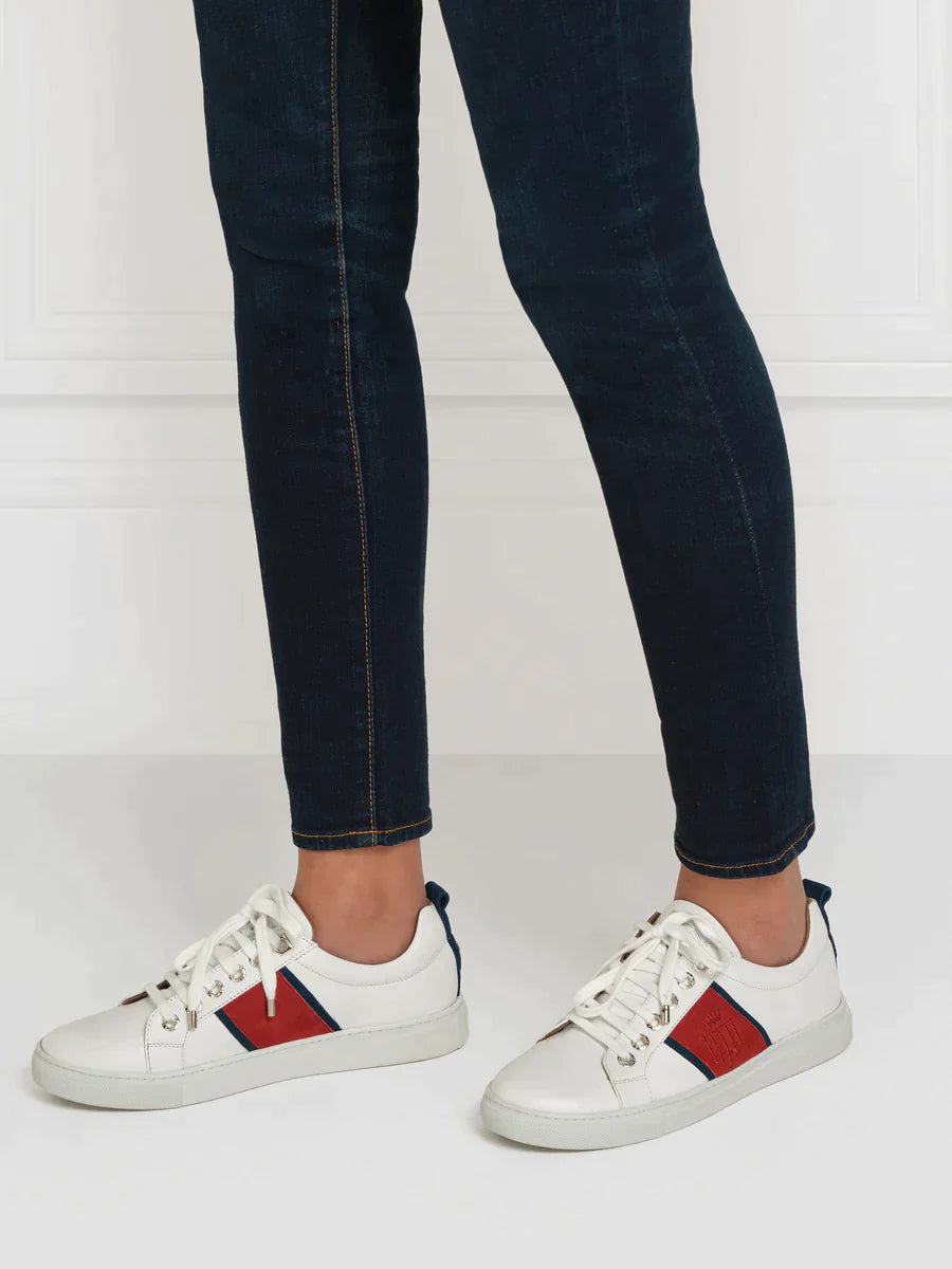 THE FAIRFAX & FAVOR CANNES SNEAKER - RED/NAVY