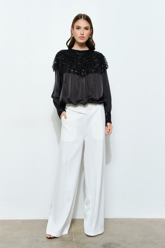 THE EFFORTLESS BEADED TOP