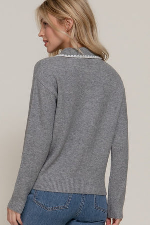 THE MERCI POLO KNIT - BLACK