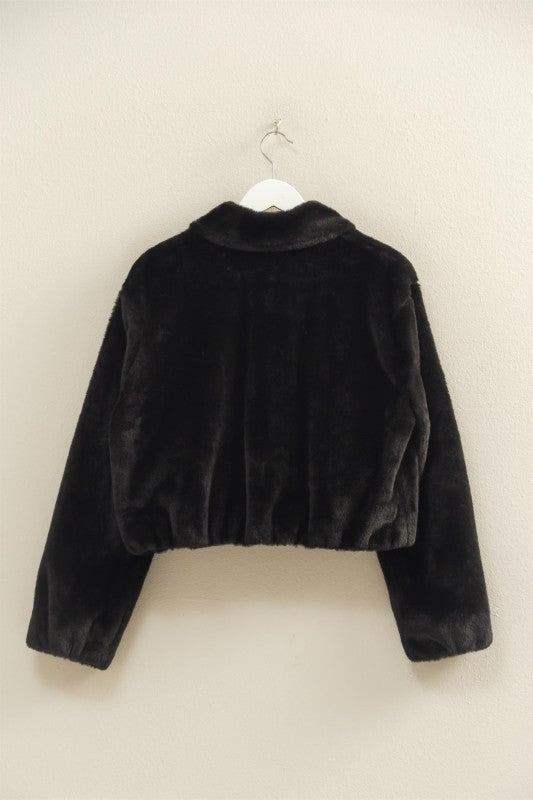 THE DOWN TIME FAUX FUR JACKET