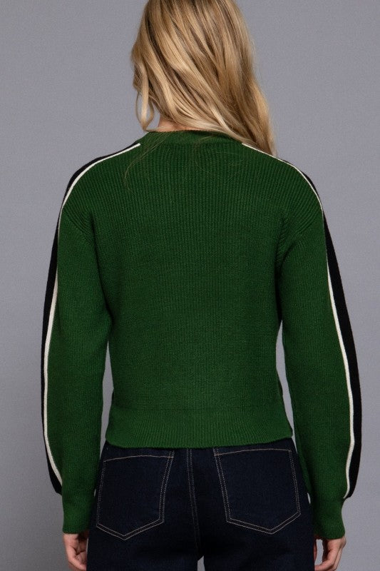 THE LANES SWEATER - HUNTER GREEN