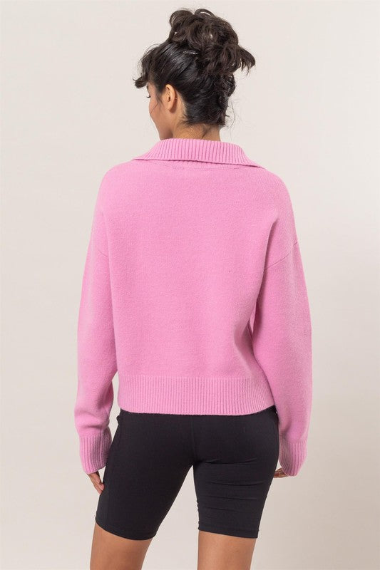 THE DELIVERY HALF ZIP KNIT