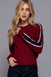 THE LANES SWEATER - BURGUNDY