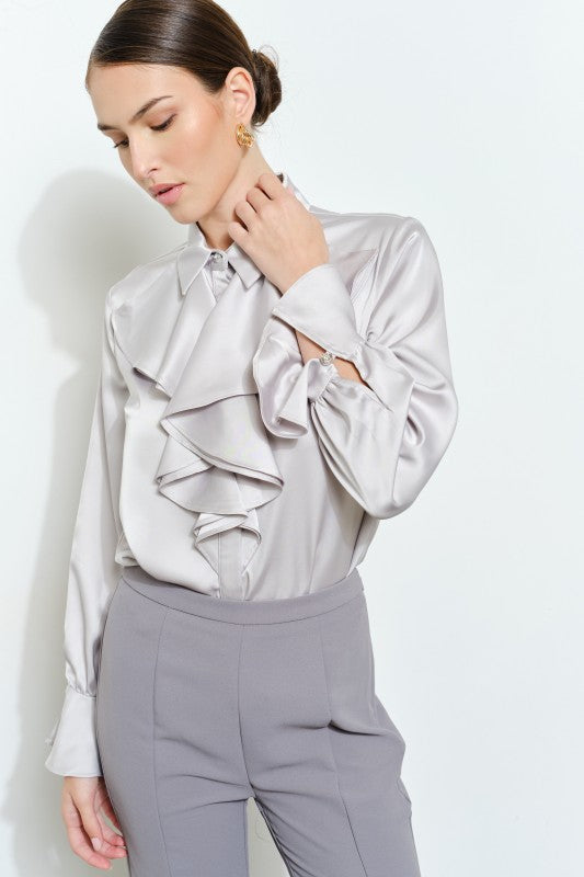 THE KNOW IT RUFFLE SHIRT