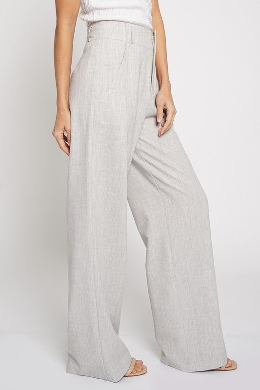 THE HERE FOR IT WIDE LEG TROUSER - GREY