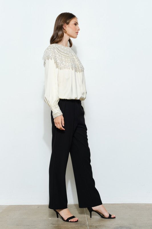 THE EFFORTLESS BEADED TOP