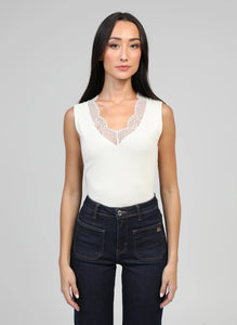 THE ESSENTIAL EDIT LACE TANK