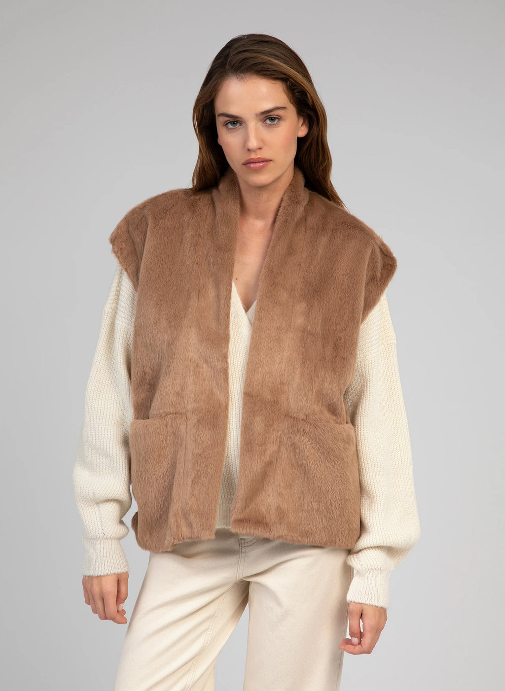 THE HAWTHORN FAUX FUR VEST