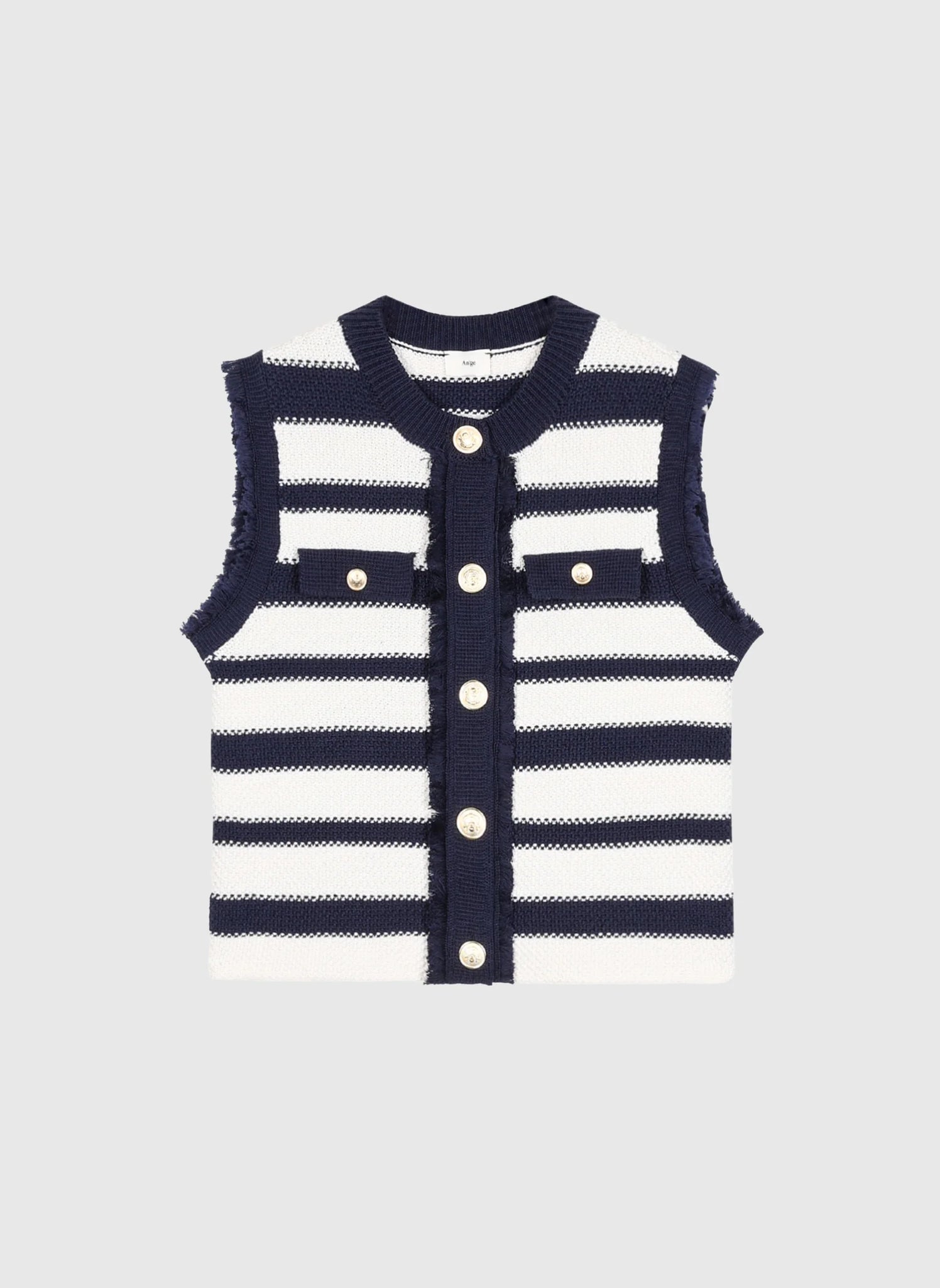 THE PORTER DETAIL KNIT - FRENCH STRIPE