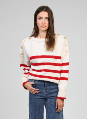 THE TRICOT GOLD BUTTON KNIT