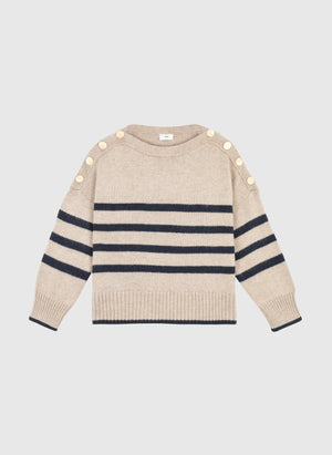 THE TRICOT GOLD BUTTON KNIT