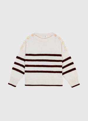 THE TRICOT GOLD BUTTON KNIT