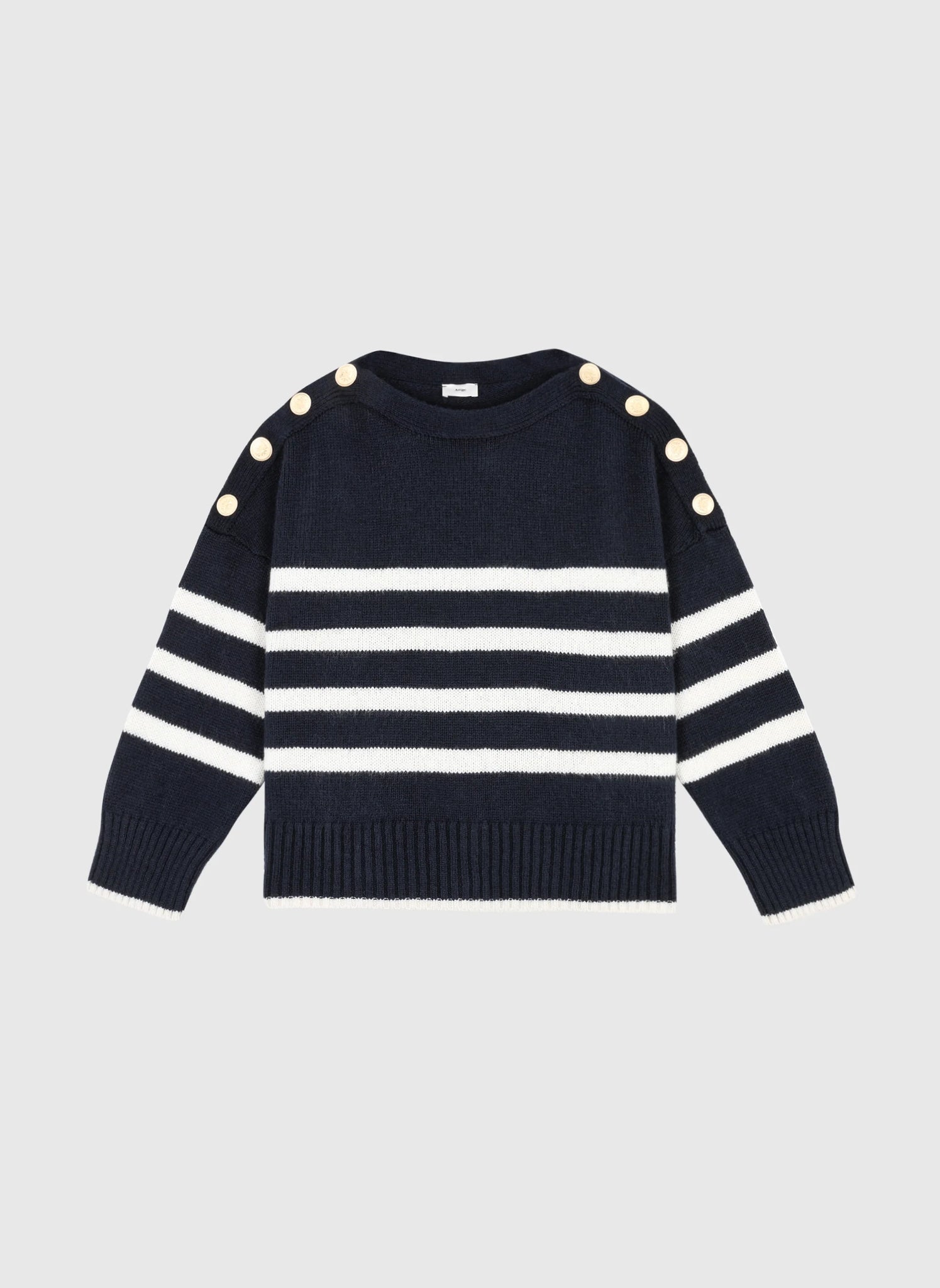THE TRICOT GOLD BUTTON KNIT