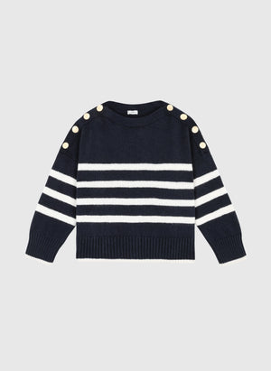 THE TRICOT GOLD BUTTON KNIT