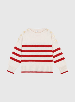 THE TRICOT GOLD BUTTON KNIT