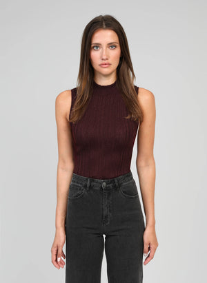 THE ESSENTIAL EDIT MOCKNECK - SABLE