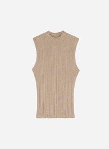 THE ESSENTIAL EDIT MOCKNECK - SABLE