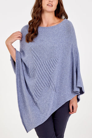 THE MADE IN ITALY STAR PONCHO - RE-STOCKED