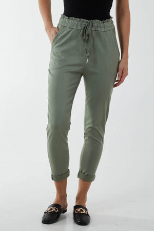 THE MADE IN ITALY CLASSIC PLAIN PANTS - STONE