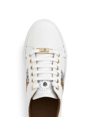 THE FAIRFAX & FAVOR ALEXANDRA SNEAKER - GOLD & SILVER GLITTER