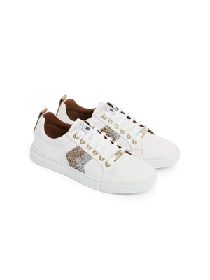 THE FAIRFAX & FAVOR ALEXANDRA SNEAKER - GOLD & SILVER GLITTER