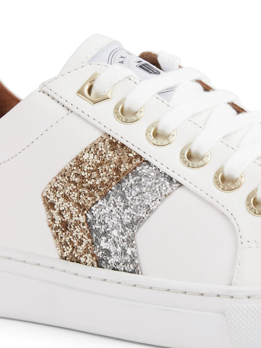 THE FAIRFAX & FAVOR ALEXANDRA SNEAKER - GOLD & SILVER GLITTER