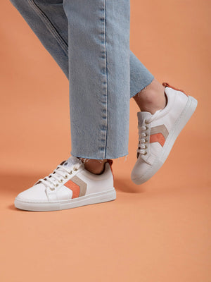 **NEW** THE FAIRFAX & FAVOR ALEXANDRA SNEAKER - MELON/STONE