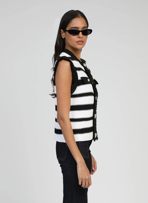 THE PORTER DETAIL KNIT - FRENCH STRIPE