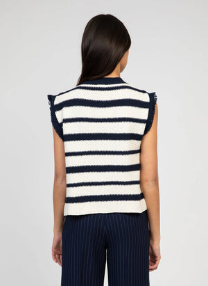 THE PORTER DETAIL KNIT - FRENCH STRIPE