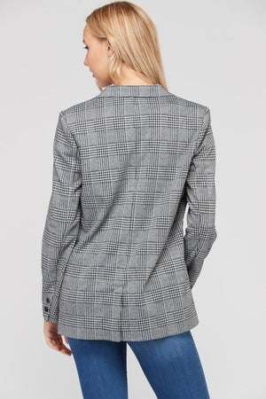 THE EDITION MONOCHROME PLAID JACKET