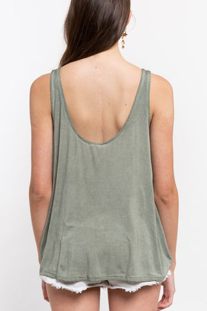 THE TWIST ME TANK - ALMOND